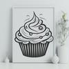 Cupcake In PDF Format - Free Digital Download, Commercial Use