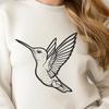 Free Unique Hummingbird Stencil