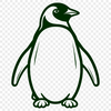 Free Beautiful Penguin Decal