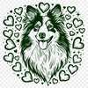 Free Stunning Shetland Sheepdog Vector Craft File