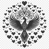 Ornate Pheonix Vector Craft File