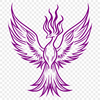 Pheonix Stencil In SVG, PNG, PDF And DXF Formats