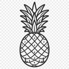 Beautiful Pineapple Stencil