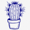 Unique Cactus Drawing SVG - Free Download