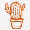 Cactus Decal In SVG, PNG, PDF And DXF Formats