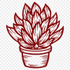 Artistic Plant PNG - For Glowforge Project