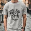 Ornate Australian Shepherd - Craft DXF