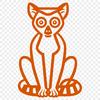 Free Artistic Lemur Clip Art