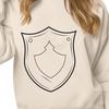 A stylized shield icon created as vector art for digital use.