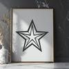 Artistic Star Vector Craft File - Free PNG