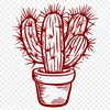 Unique Cactus SVG - For Laser Project