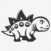 Unique Baby Dinosaur In SVG & PNG