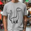 Unique Brachiosaurus Stencil DXF - Free Download