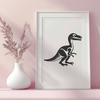 Beautiful Dinosaur Decal In SVG For Free Download