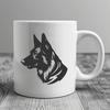 Stunning German Shepherd In SVG & DXF