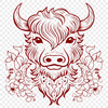 Highland Cow DXF For Download - Free Commercial Use License