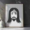 Jesus Image In SVG, PNG, PDF And DXF Formats