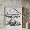 Unique Mushroom Printable Artwork