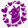 Beautiful Dog Design - Free PNG Download