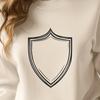 Medieval Shield Clip Art Vector Design A graphic representation of a medieval-style shield made from vector art.