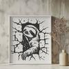 Free Sloth Digital Artwork - Free DXF Download