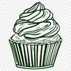 Artistic Cupcake Artwork In SVG For Free Download