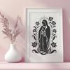 Free Unique Our Lady Of Guadalupe Decal PDF - Commercial Use