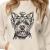 Unique Yorkshire Terrier Digital Drawing In PNG For Free Download