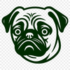 Beautiful Pug SVG