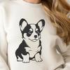 Unique Sitting Welsh Corgi In DXF - Commercial Use