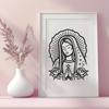 Artistic Our Lady Of Guadalupe Printable Artwork In PDF For Free Download