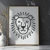 Artistic Lion In SVG, PNG, PDF And DXF File Formats - Free