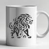 Stunning Standing Big Cat - SVG