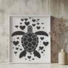 Beautiful Sea Turtle Clipart - Free DXF Download