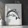 Free Unique Dolphin Artwork