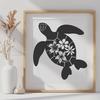 Artistic Sea Turtle In PNG Free Commercial Use Download