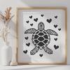 Free Sea Turtle - Laser Engraver PNG