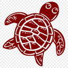 Artistic Sea Turtle Clipart