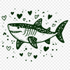 Stunning Shark In SVG, PNG, PDF And DXF File Formats - Free