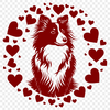 Beautiful Shetland Sheepdog Vector Image