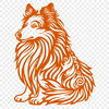 Ornate Shetland Sheepdog SVG, PNG, PDF And DXF Files