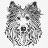 Unique Shetland Sheepdog Template SVG - Free Download