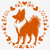 Artistic Shetland Sheepdog Digital Drawing - Free DXF Download