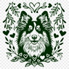 Shetland Sheepdog Vector Craft File In SVG, PNG, PDF And DXF Formats