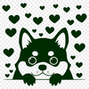 Shiba Inu Digital Art In SVG, PNG, PDF And DXF Formats