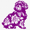 Unique Sitting Shih Tzu In SVG - Commercial Use