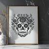 Free Floral Skull - Free SVG Download, Commercial Use