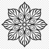 Creative Snowflake Digital Art