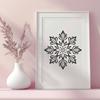 Creative Snow Digital Artwork - Free SVG