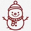 Free Snowman In PDF